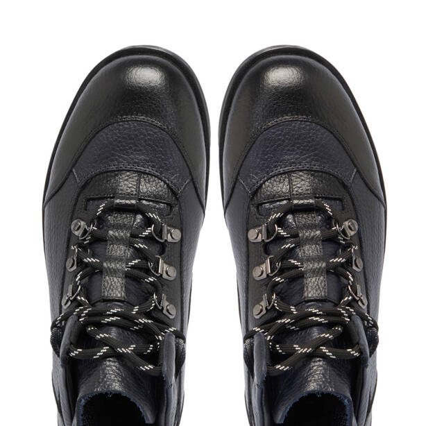 Siyah Deri Erkek Casual Bot - E23K1BT56502-T4S - 5