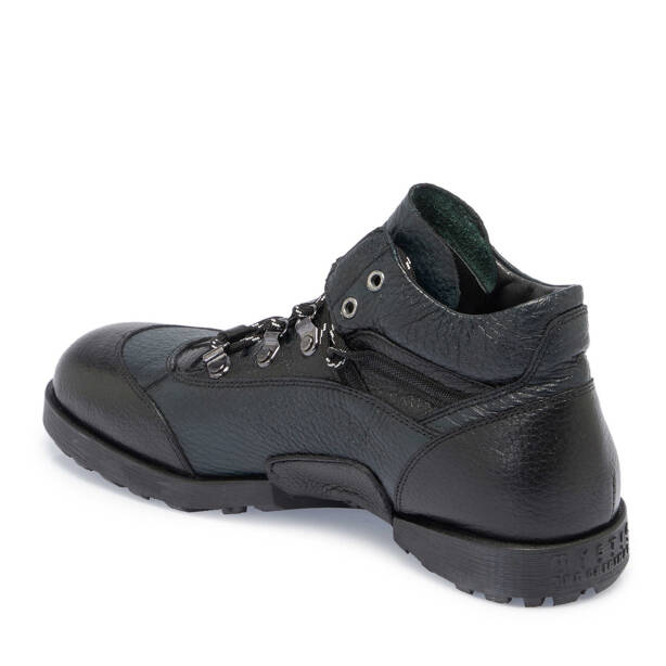 Siyah Deri Erkek Casual Bot - E23K1BT56502-T4T - 2