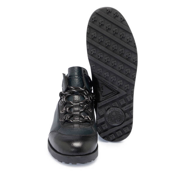 Siyah Deri Erkek Casual Bot - E23K1BT56502-T4T - 4