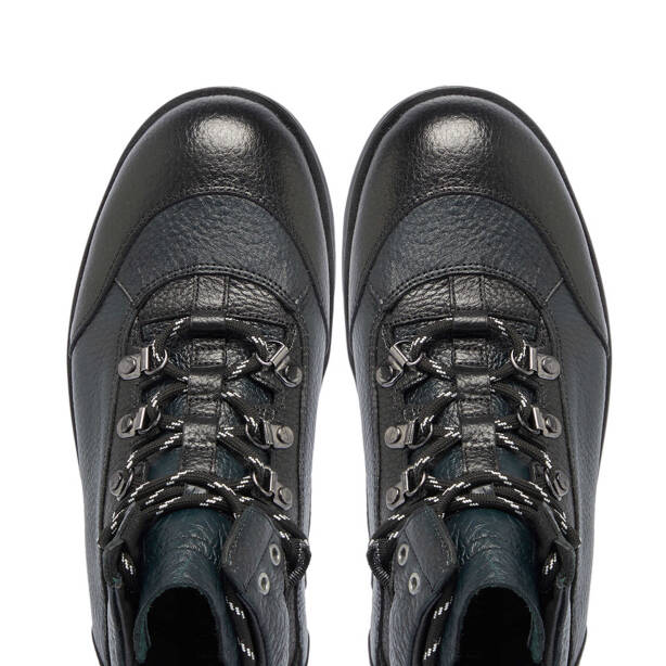 Siyah Deri Erkek Casual Bot - E23K1BT56502-T4T - 5