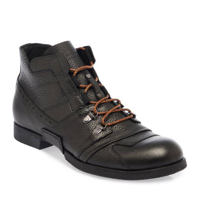 Siyah Deri Erkek Casual Bot - E23K1BT56503-A41 - 1
