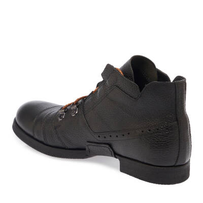 Siyah Deri Erkek Casual Bot - E23K1BT56503-A41 - 2