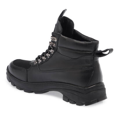 Siyah Deri Erkek Casual Bot - E23K1BT56559-A23 - 2