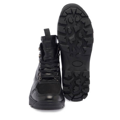 Siyah Deri Erkek Casual Bot - E23K1BT56559-A23 - 4