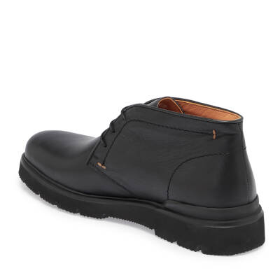 Siyah Deri Erkek Casual Bot - E24K1BT57014-A23 - 2