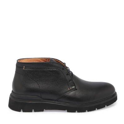 Siyah Deri Erkek Casual Bot - E24K1BT57014-A23 - 3