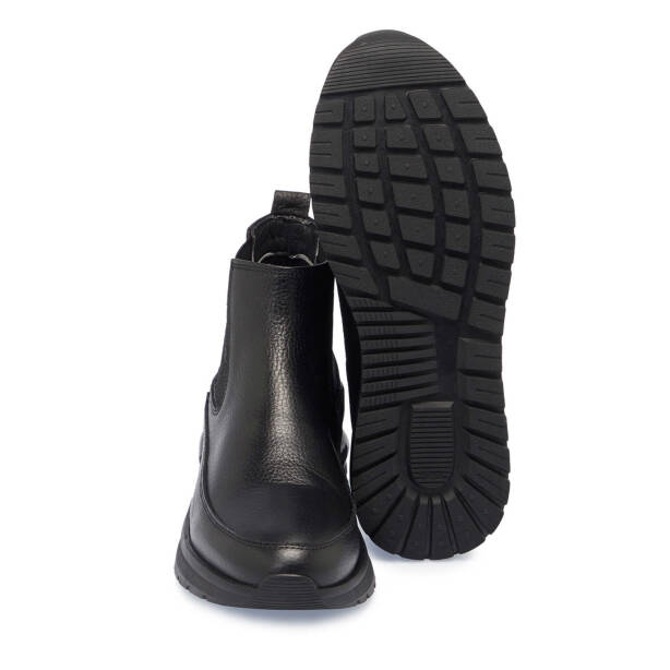 Siyah Deri Erkek Casual Bot - E24K1BT57029-A41 - Tergan