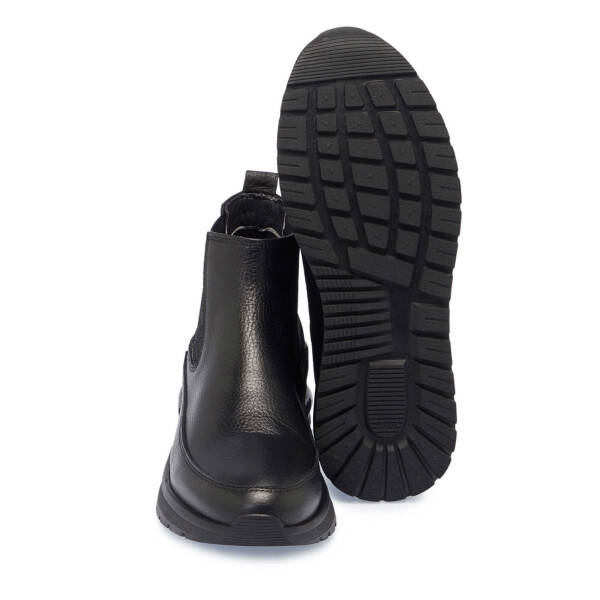 Siyah Hakiki Deri Erkek Casual Bot - E24K1BT57029-A41 - 4