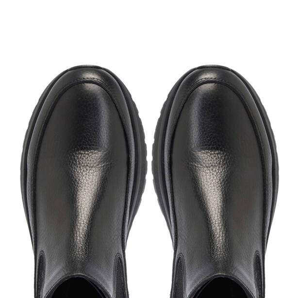Siyah Hakiki Deri Erkek Casual Bot - E24K1BT57029-A41 - 5