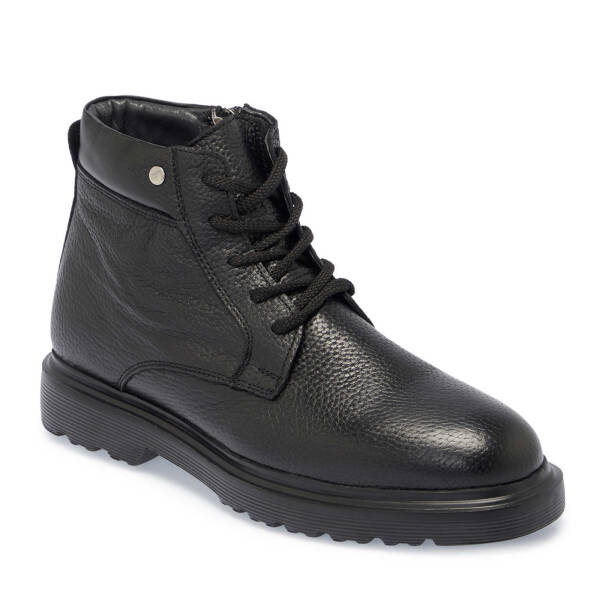 Siyah Deri Erkek Casual Bot - E24K1BT57037-A41 - 1