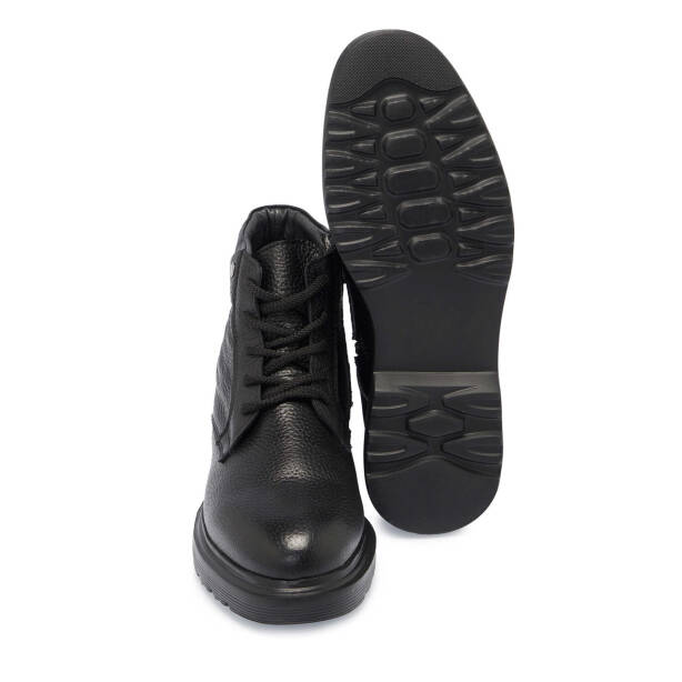 Siyah Deri Erkek Casual Bot - E24K1BT57037-A41 - Tergan