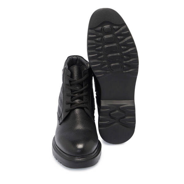 Siyah Deri Erkek Casual Bot - E24K1BT57037-A41 - 4