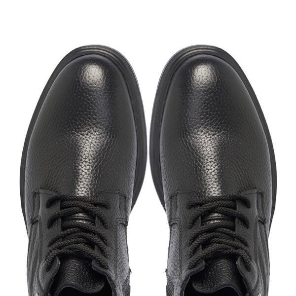 Siyah Deri Erkek Casual Bot - E24K1BT57037-A41 - 5