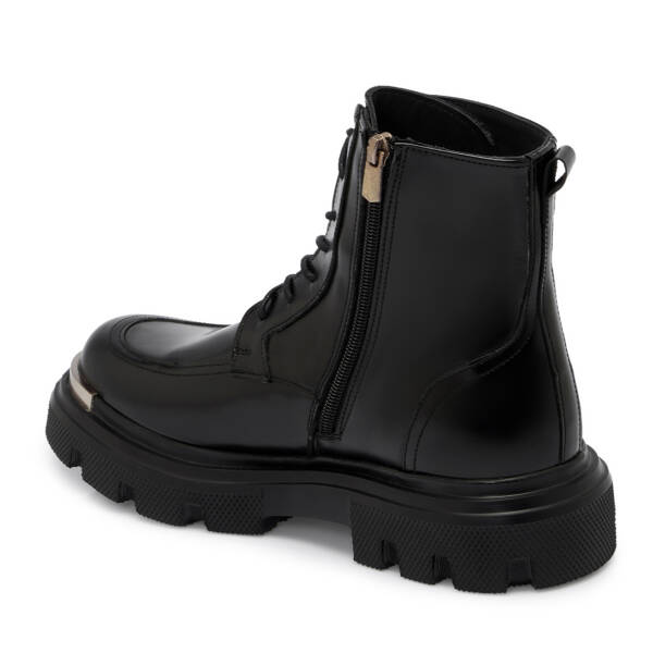 Siyah Deri Erkek Casual Bot - E24K1BT57061-A23 - 2