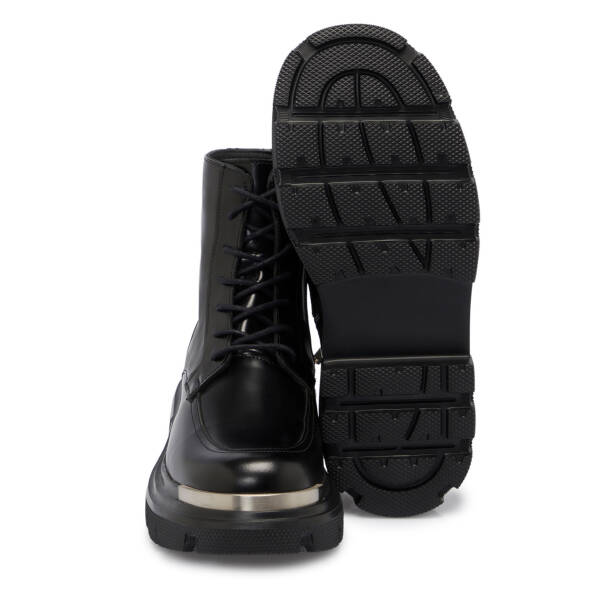 Siyah Deri Erkek Casual Bot - E24K1BT57061-A23 - Tergan