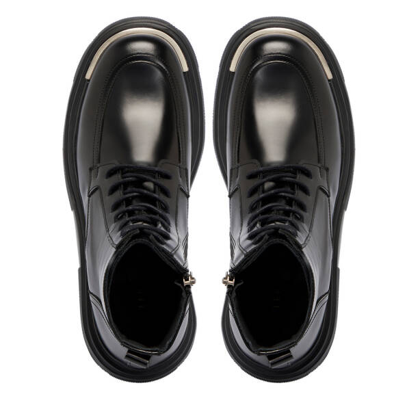 Siyah Deri Erkek Casual Bot - E24K1BT57061-A23 - Tergan