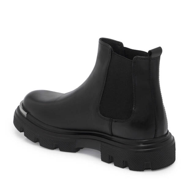 Siyah Deri Erkek Casual Bot - E24K1BT57062-A23 - Tergan
