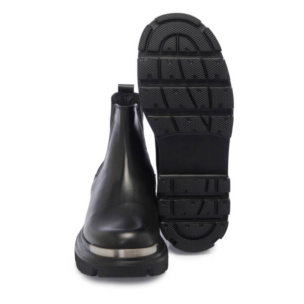 Siyah Deri Erkek Casual Bot - E24K1BT57062-A23 - Tergan