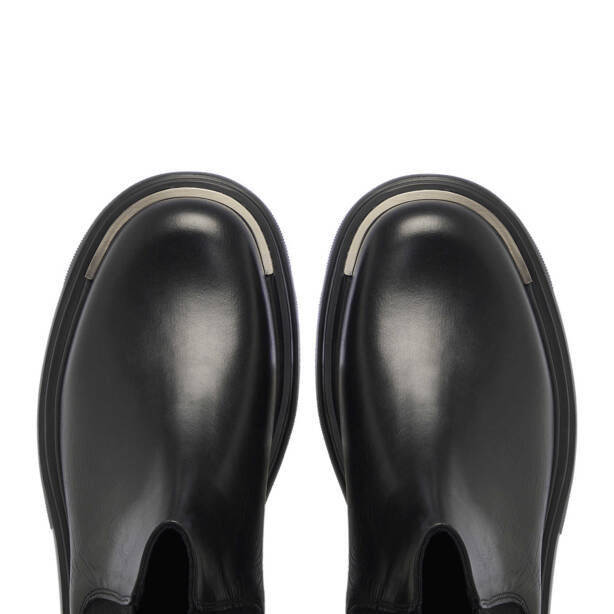 Siyah Deri Erkek Casual Bot - E24K1BT57062-A23 - Tergan