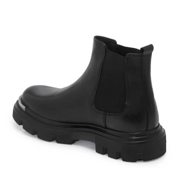 Siyah Deri Erkek Casual Bot - E24K1BT57062-A23 - 2