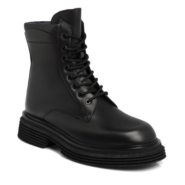 Siyah Deri Erkek Casual Bot - E24K1BT57063-A23 - 1