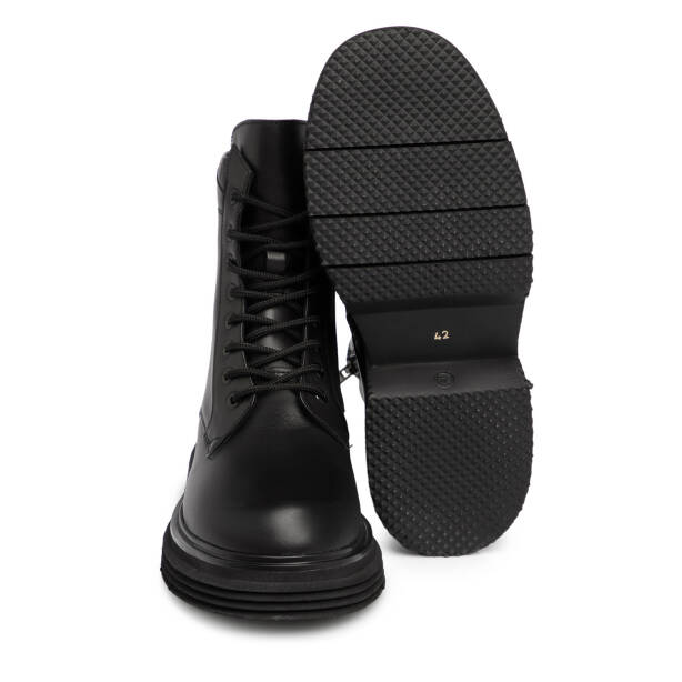 Siyah Deri Erkek Casual Bot - E24K1BT57063-A23 - 4