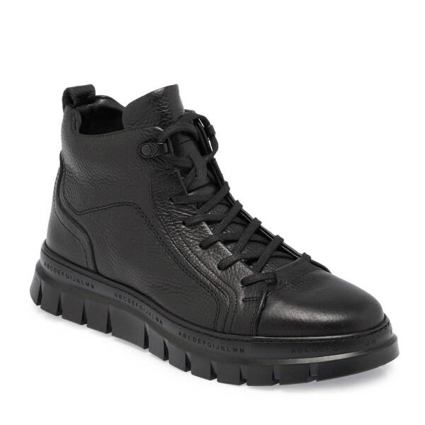 Siyah Deri Erkek Casual Bot - E24K1BT57076-A41 - 1