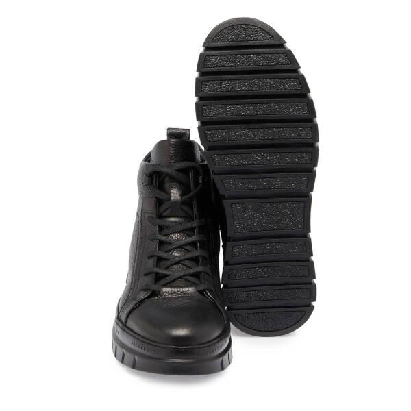Siyah Deri Erkek Casual Bot - E24K1BT57076-A41 - 4