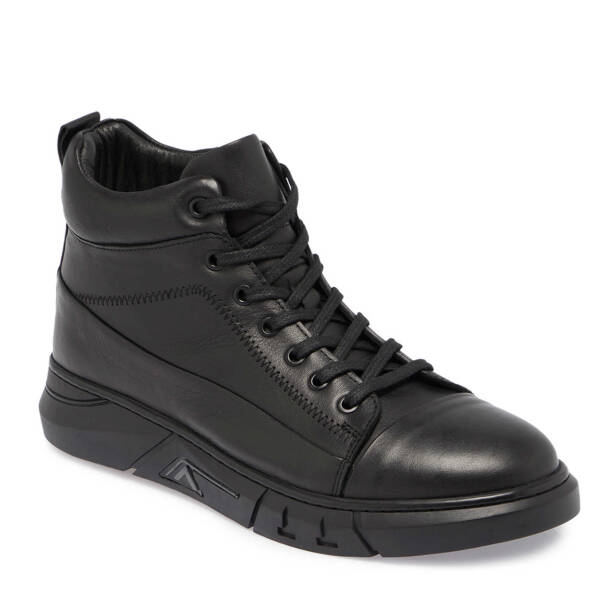 Siyah Deri Erkek Casual Bot - E24K1BT57081-A23 