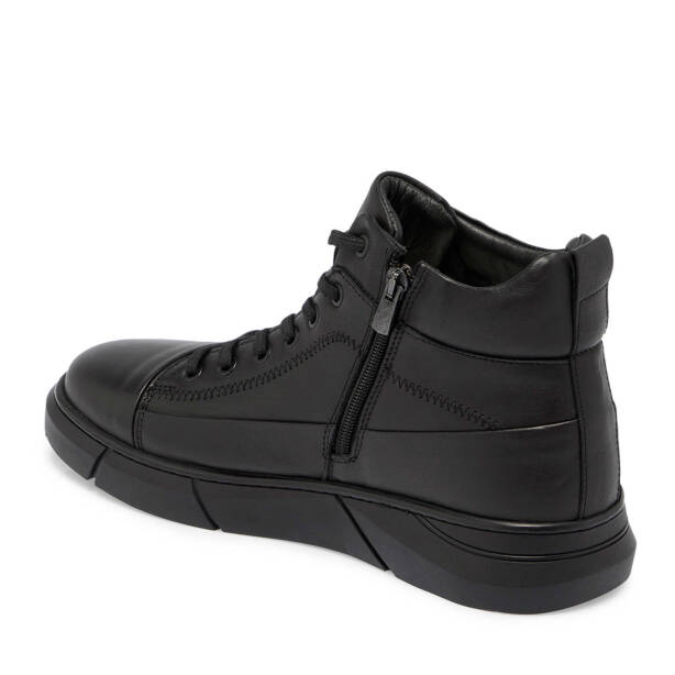 Siyah Deri Erkek Casual Bot - E24K1BT57081-A23 - Tergan