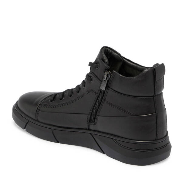 Siyah Deri Erkek Casual Bot - E24K1BT57081-A23 - 2