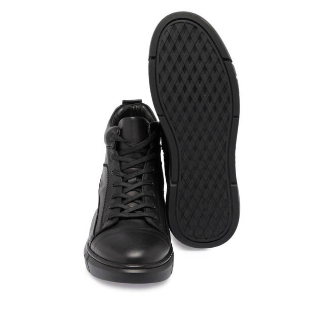 Siyah Deri Erkek Casual Bot - E24K1BT57081-A23 - Tergan