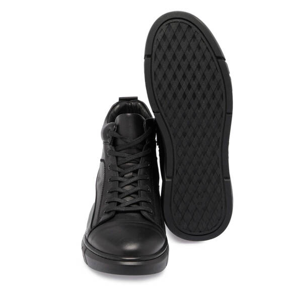 Siyah Deri Erkek Casual Bot - E24K1BT57081-A23 - 4