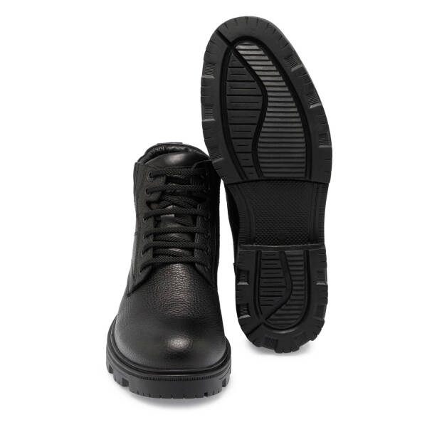 Siyah Deri Erkek Casual Bot - E24K1BT57086-A41 - 4