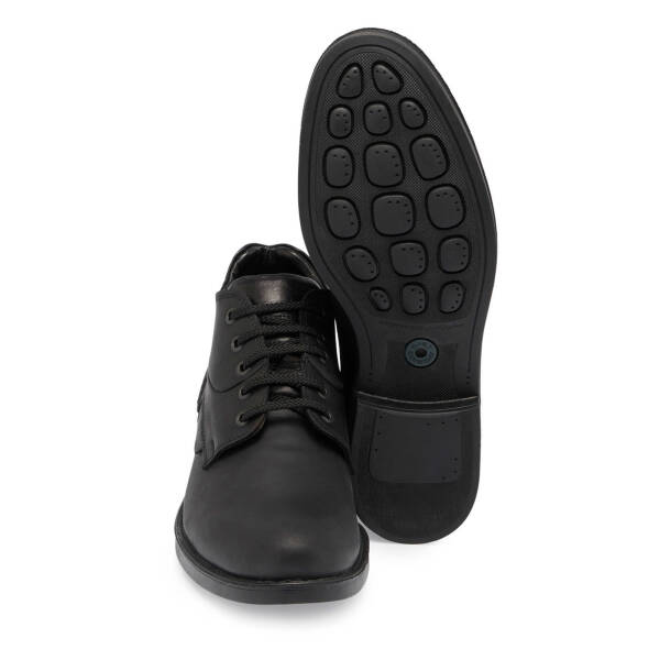 Siyah Deri Erkek Casual Bot - E24K1BT57087-Q43 - 4