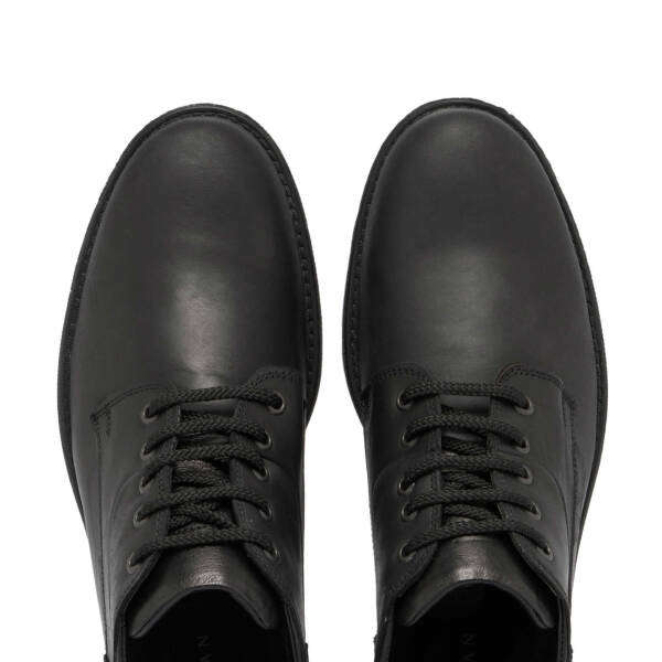 Siyah Deri Erkek Casual Bot - E24K1BT57087-Q43 - 5