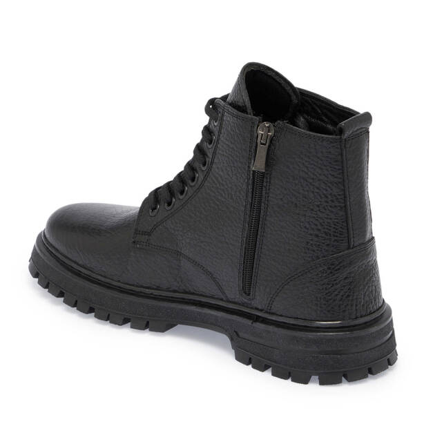 Siyah Deri Erkek Casual Bot - E24K1BT57135-A23 - Tergan