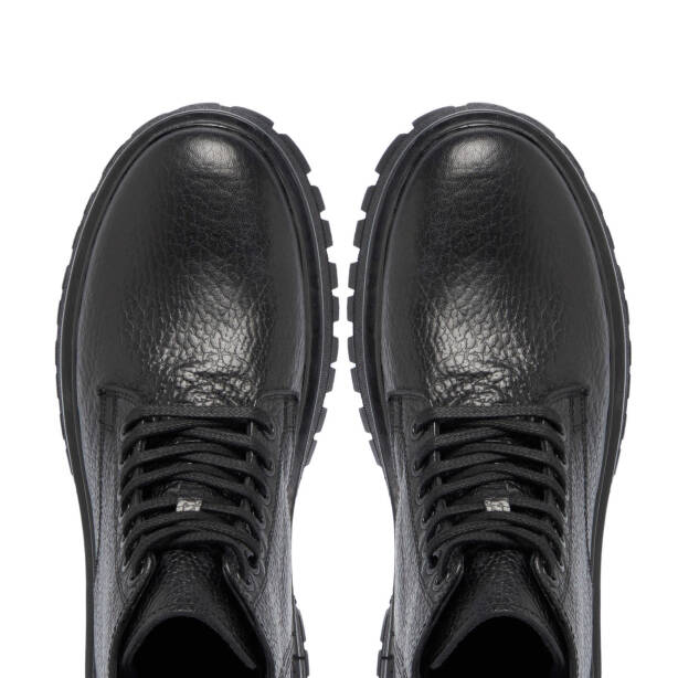 Siyah Deri Erkek Casual Bot - E24K1BT57135-A23 - Tergan