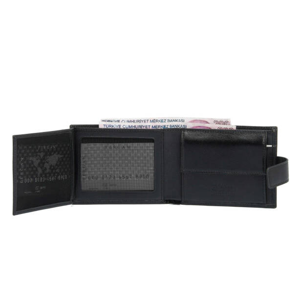 Siyah Hakiki Deri Erkek Cüzdan - S1CE00001109-B06 - 4