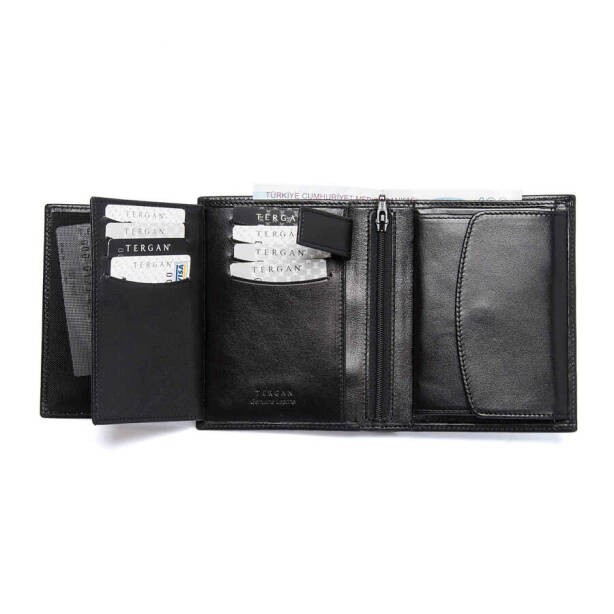 Siyah Deri Erkek Cüzdan - S1CE00001247-B06 - Tergan