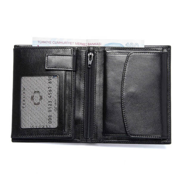 Siyah Deri Erkek Cüzdan - S1CE00001247-B06 - Tergan