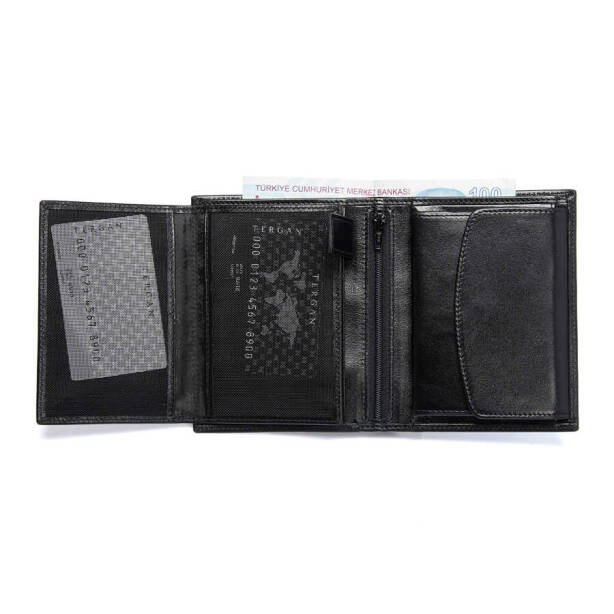 Siyah Deri Erkek Cüzdan - S1CE00001247-B06 - Tergan