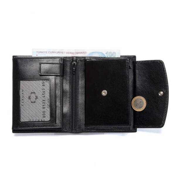 Siyah Deri Erkek Cüzdan - S1CE00001247-B06 - Tergan