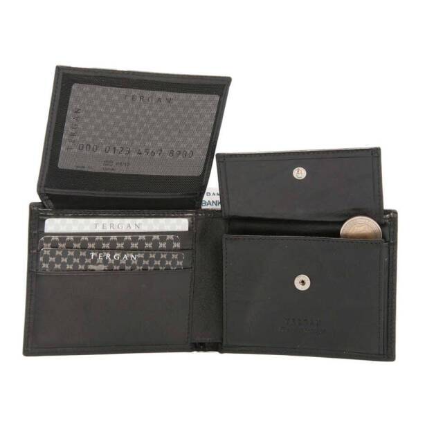 Siyah Deri Erkek Cüzdan - S1CE00001254-A97 - 3