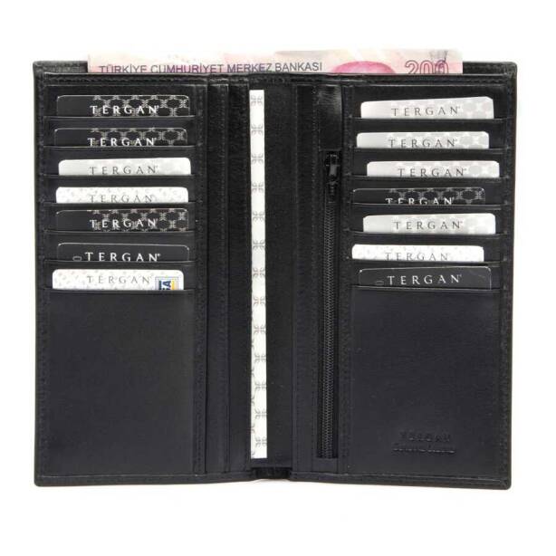 Siyah Deri Erkek Cüzdan - S1CE00001293-B06 - Tergan