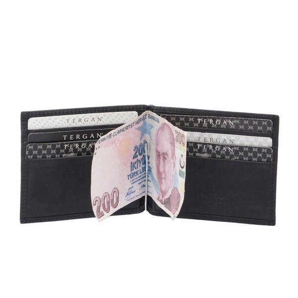 Siyah Hakiki Deri Erkek Cüzdan - S1CE00001399-Q43 - 3