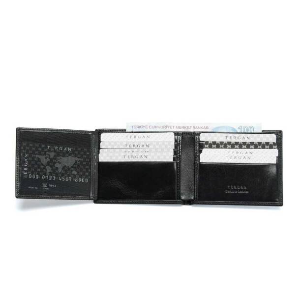 Siyah Hakiki Deri Erkek Cüzdan - S1CE00001501-A97 - 3