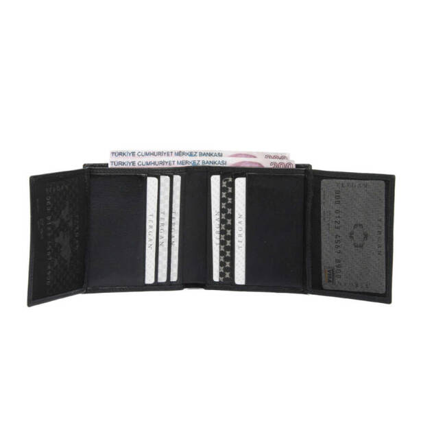 Siyah Deri Erkek Cüzdan - S1CE00001517-A97 - 3