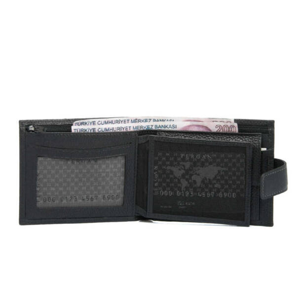Siyah Deri Erkek Cüzdan - S1CE00001559-A6F - 3