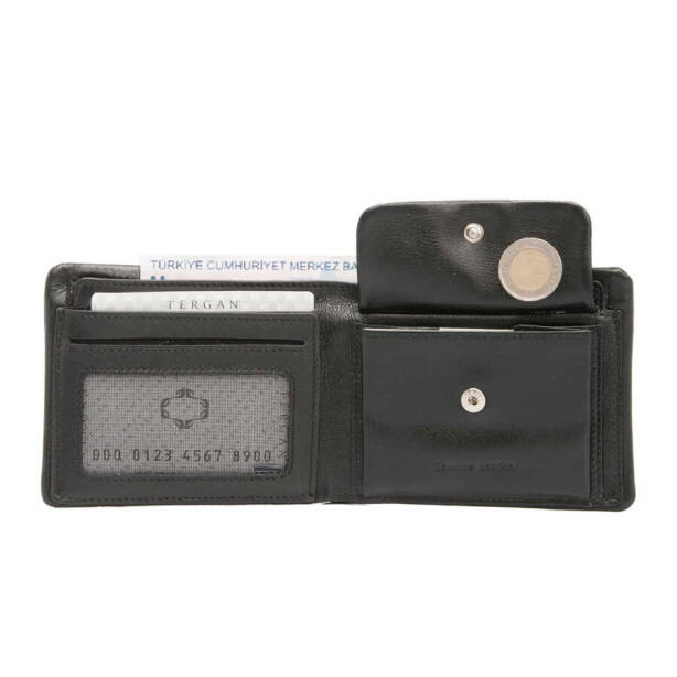 Siyah Deri Erkek Cüzdan - S1CE00001590-C59 - Tergan